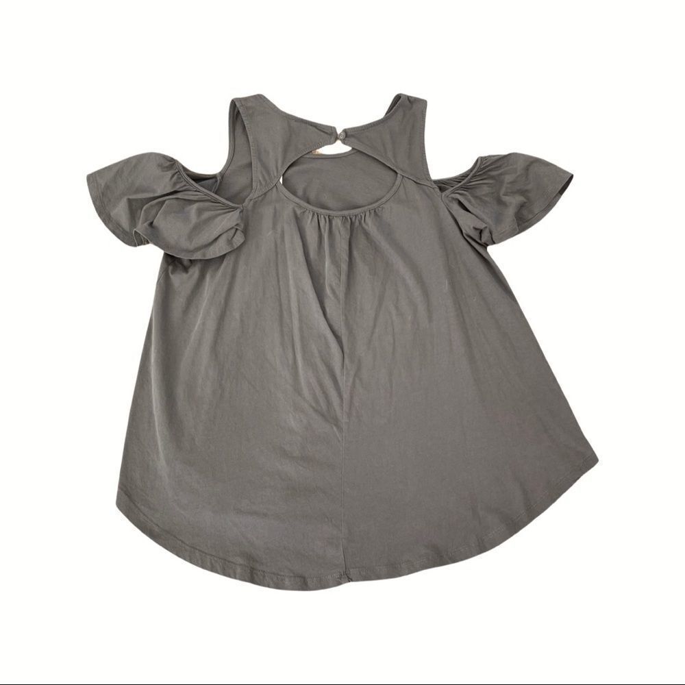 “Others Follow” Cold Shoulder Ruffled Top - NWT